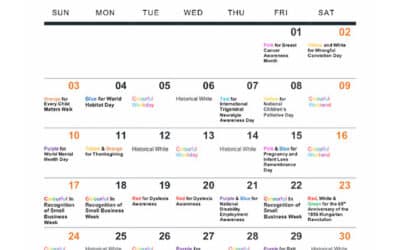 October 2021 Bridge Lighting Schedule