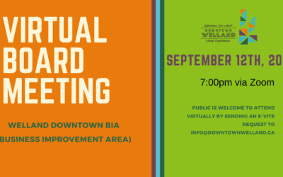 Virtual Board Meeting – Sept. 12th