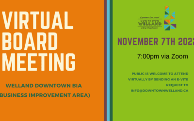 Virtual Board Meeting – November 7th
