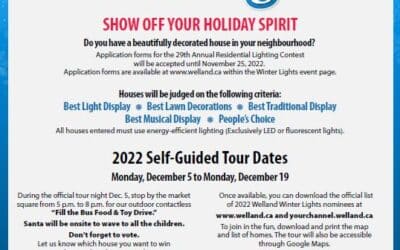 Welland Winter Lights Tour: December 5th – 19th