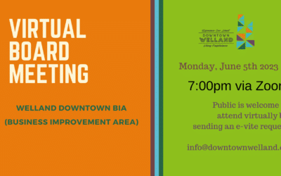 Virtual Board Meeting: Monday June 5th