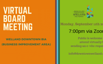 Virtual Board Meeting: Monday September 11th