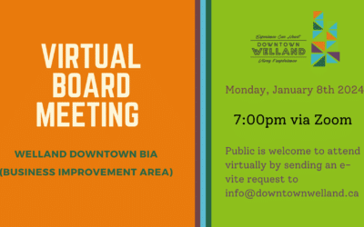 Virtual Board Meeting: Mon January 8th 2024