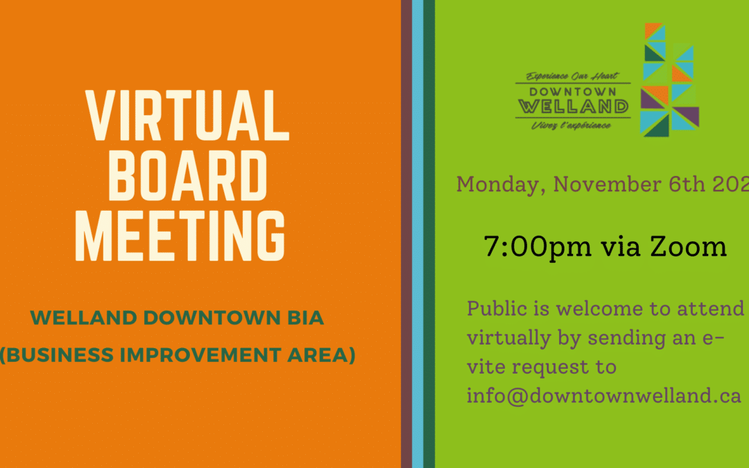 Virtual Board Meeting: Monday November 6th 2023